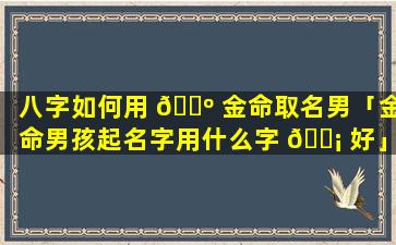 八字如何用 🌺 金命取名男「金命男孩起名字用什么字 🐡 好」